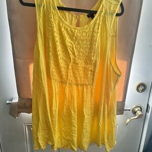 Yellow Sleeveless Top
